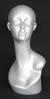 Female Mannequin Head Silver Finish MH1ST