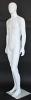 6 ft 2 in Male Abstract Head Mannequin Matte White SFM64E-WT