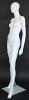 5 ft 11 in female abstract head mannequin matte white SFW39E-WT