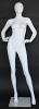5 ft 10 female abstract head mannequin, matte white SFW70E-WT