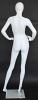5 ft 10 female abstract head mannequin, matte white SFW70E-WT