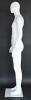 6 ft 3 in, Male Abstract Head Mannequin, Matte white finish SFM23E-WT