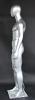 SILVER FINISHED ABSTRACT HEAD MALE MANNEQUIN SFM29E-ST