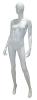 5 ft 10 in female abstract head mannequin matte white SFW21EB-WT
