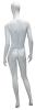 5 ft 11 in female abstract head mannequin matte white SFW23EB-WT