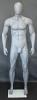 6 ft 2 in Male Abstract head, athletic body Mannequin, Matte Grey SFM53E-GREY