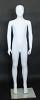 Matte White 8~10 years Child Mannequin Abstract Face CM10-WT