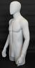 Matte White 3/4 Male Torso Mannequin MT4E-WT