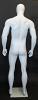 6 ft 2 in Male Abstract head, athletic body Mannequin, Matte Grey SFM53E-WT