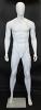 6 ft 2 in Male Abstract Head Mannequin Matte White SFM21E-WT