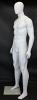 6 ft 2 in Male Abstract Head Mannequin Matte White SFM21E-WT