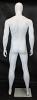 6 ft 2 in Male Abstract Head Mannequin Matte White SFM21E-WT