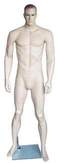 flesh tone with face make up NEW 5 ft 11 in Male Mannequin S/M size SFM73FT 